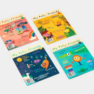 My Patio Friends Set Of 4 Bilingual Activity Magazines And Family Calendar (Kinder, 3rd Grade)